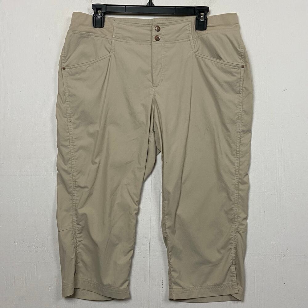 Royal Robbins Women's Jammer II Light Khaki Capri Pant Size 12
